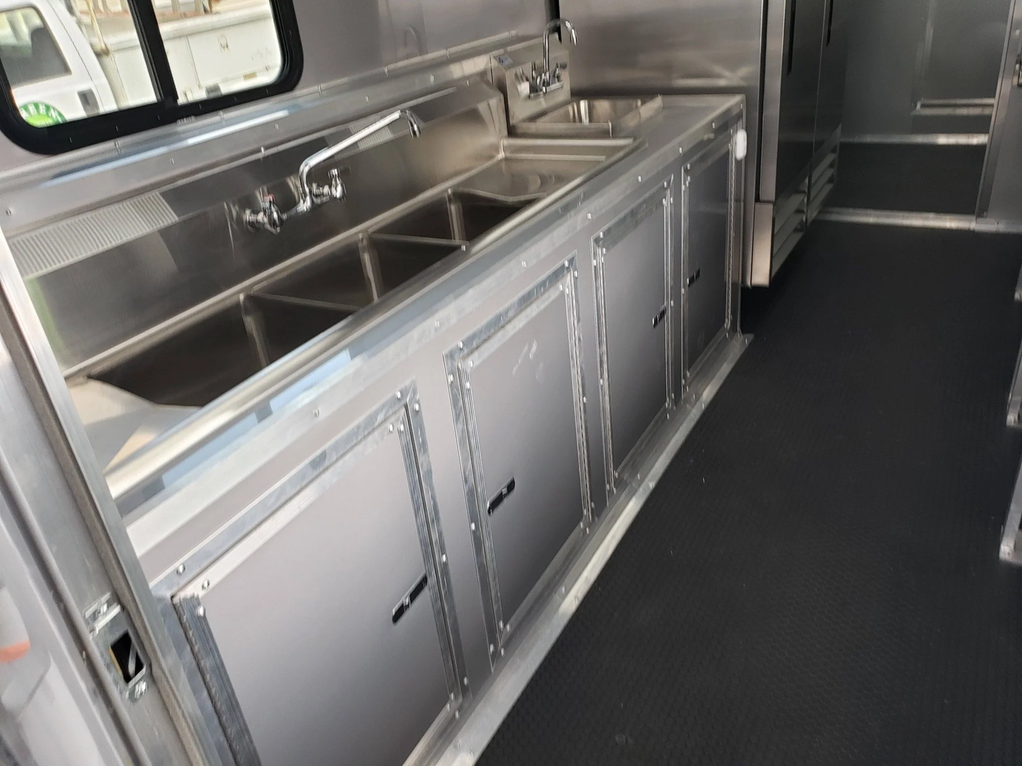 873-8.5-x-30-black-and-cobalt-blue-bbq-porch-style-concession-trailer-19.webp 8.5' x 30' Black and Cobalt Blue BBQ Porch Style Concession Trailer