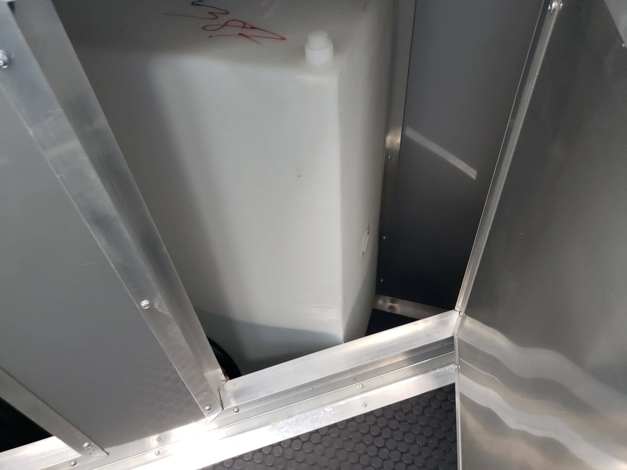 873-8.5-x-30-black-and-cobalt-blue-bbq-porch-style-concession-trailer-38.webp 8.5' x 30' Black and Cobalt Blue BBQ Porch Style Concession Trailer