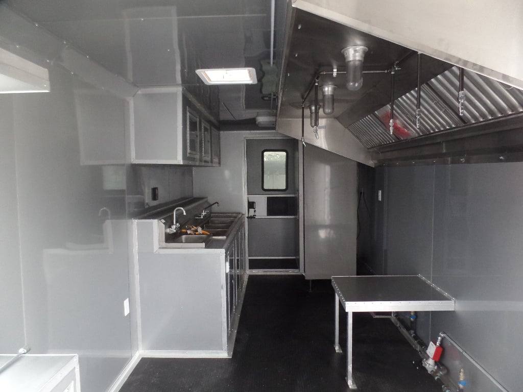 875-8.5-x-30-black-and-orange-porch-style-concession-trailer-with-restroom-and-appliances-15.jpg 8.5' x 30' Black and Orange Porch Style Concession Trailer with Restroom and Appliances