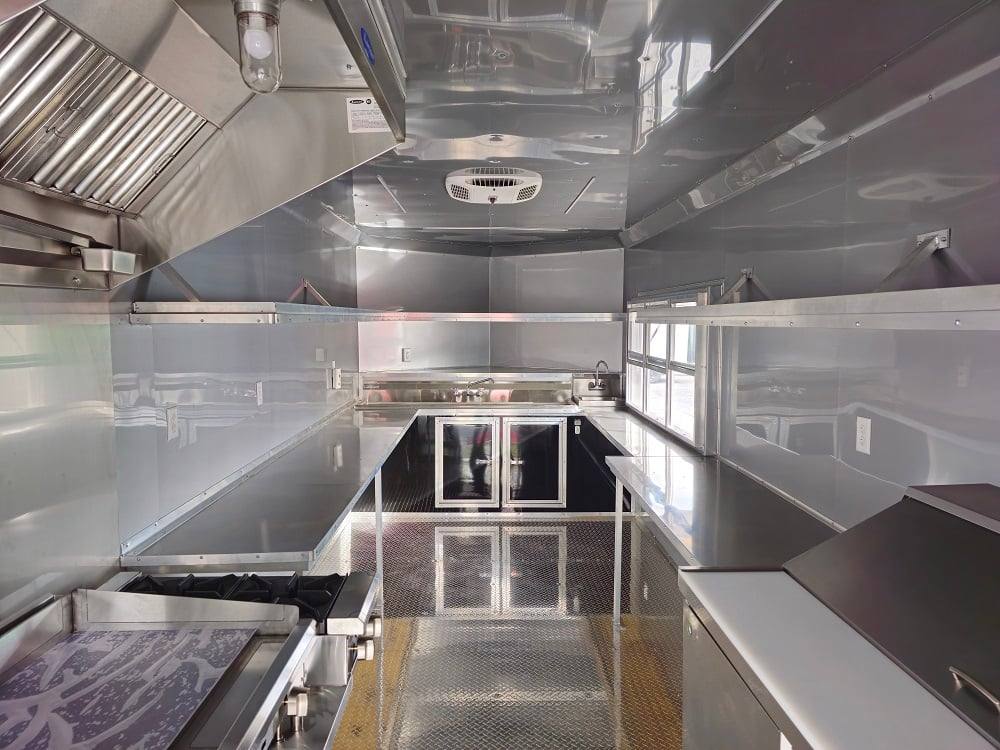 876-8.5-x-30-black-bbq-porch-concession-trailer-vending-16.jpg 8.5' X 30' Black BBQ Porch Concession Trailer Vending