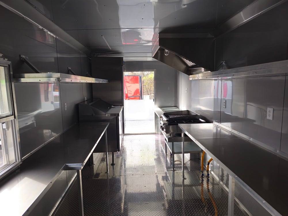 876-8.5-x-30-black-bbq-porch-concession-trailer-vending-20.jpg 8.5' X 30' Black BBQ Porch Concession Trailer Vending