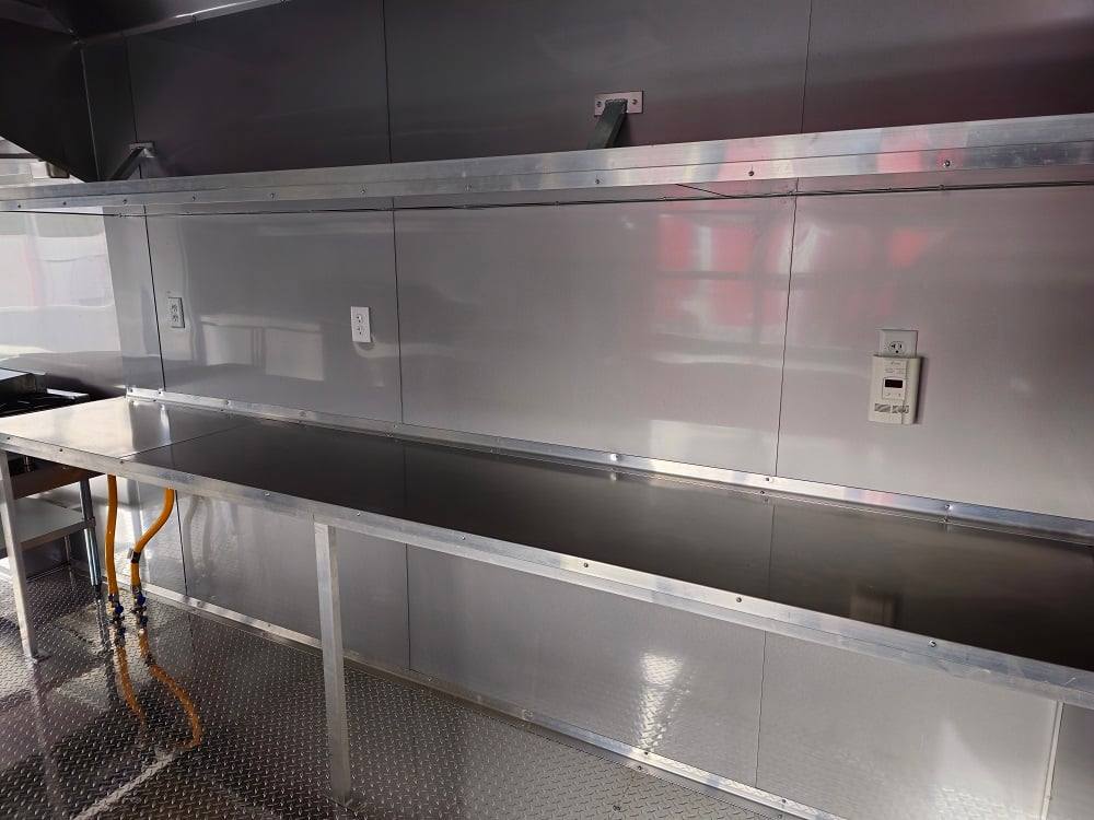 876-8.5-x-30-black-bbq-porch-concession-trailer-vending-21.jpg 8.5' X 30' Black BBQ Porch Concession Trailer Vending