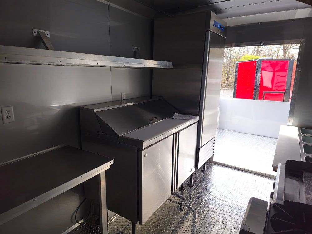876-8.5-x-30-black-bbq-porch-concession-trailer-vending-26.jpg 8.5' X 30' Black BBQ Porch Concession Trailer Vending