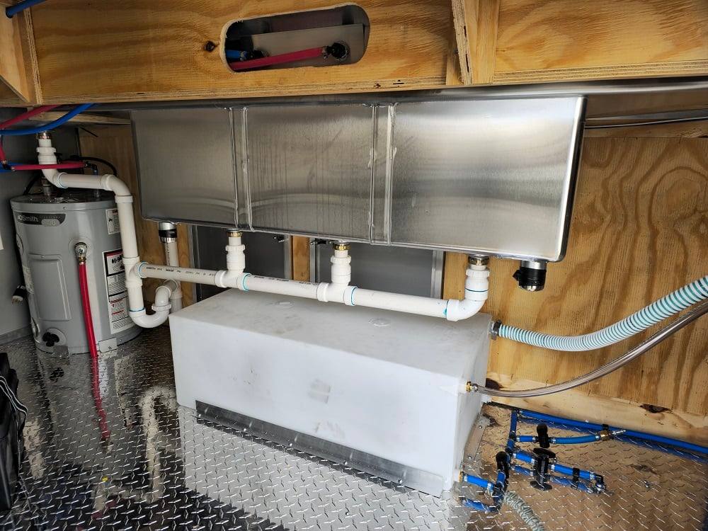 876-8.5-x-30-black-bbq-porch-concession-trailer-vending-5.jpg 8.5' X 30' Black BBQ Porch Concession Trailer Vending