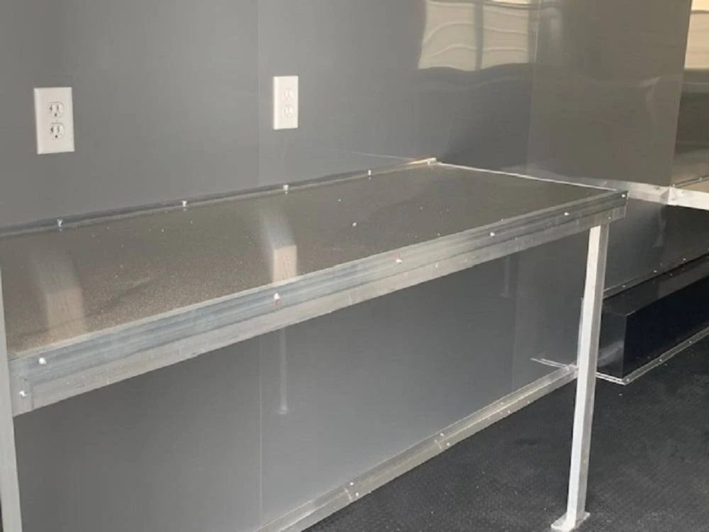 8.5' x 30' Black Concession Food Trailer