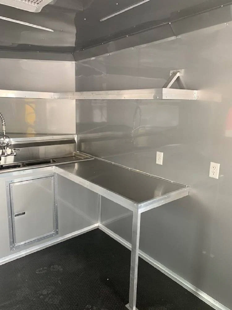 8.5' x 30' Black Concession Food Trailer