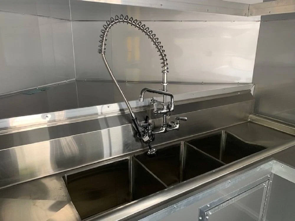 8.5' x 30' Black Concession Food Trailer