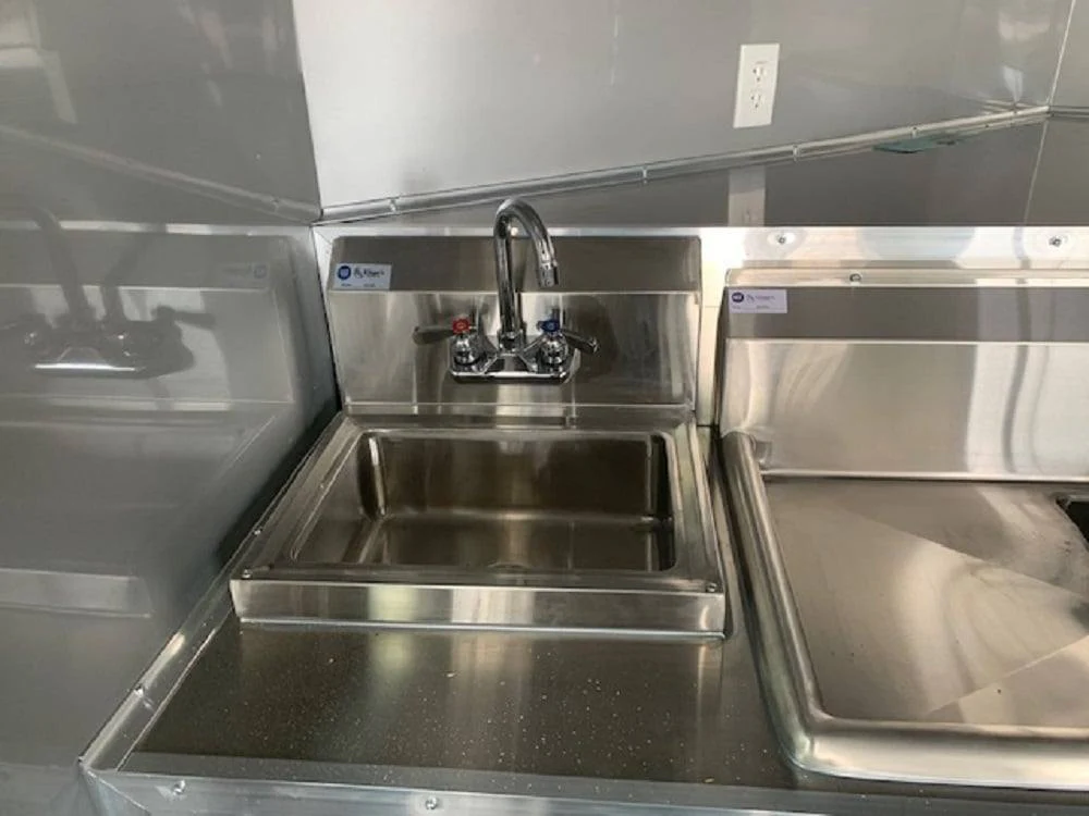 8.5' x 30' Black Concession Food Trailer