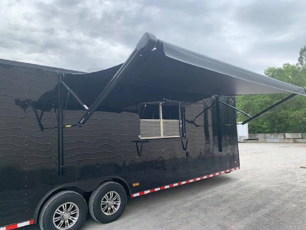 8.5' x 30' Black Concession Food Trailer