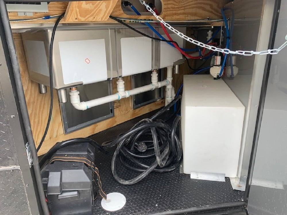 8.5' x 30' Black Concession Food Trailer