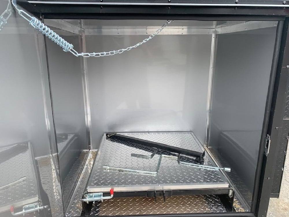 8.5' x 30' Black Concession Food Trailer