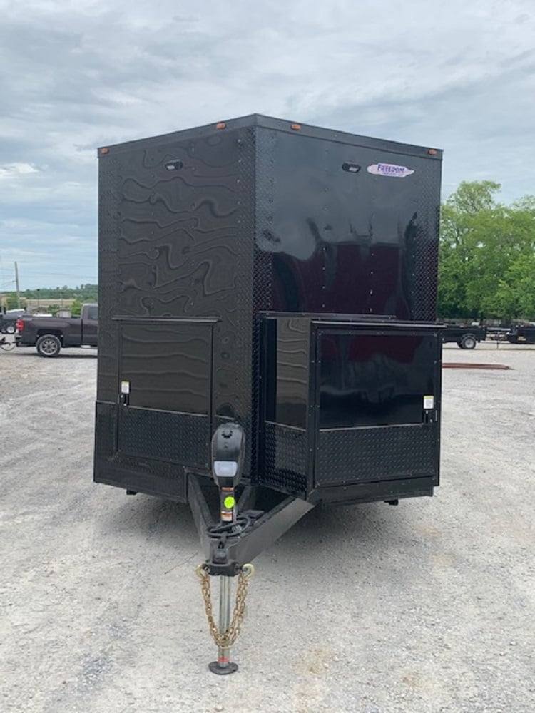 8.5' x 30' Black Concession Food Trailer