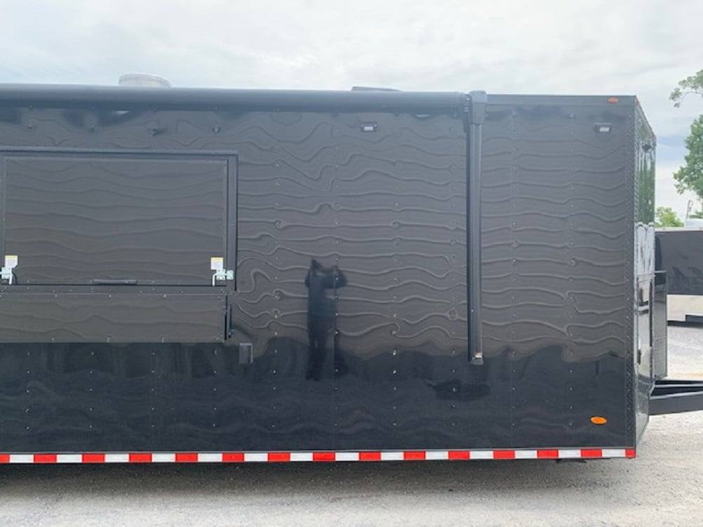 8.5' x 30' Black Concession Food Trailer