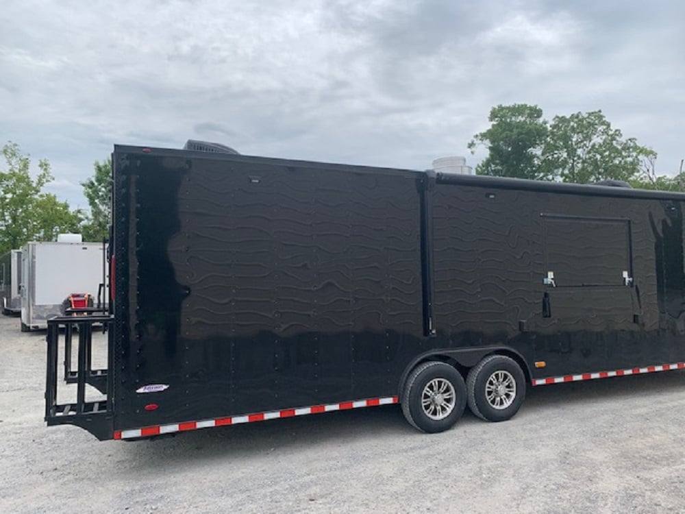 8.5' x 30' Black Concession Food Trailer