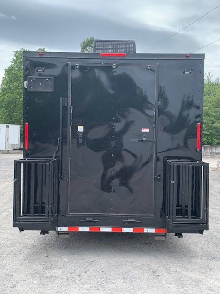 8.5' x 30' Black Concession Food Trailer