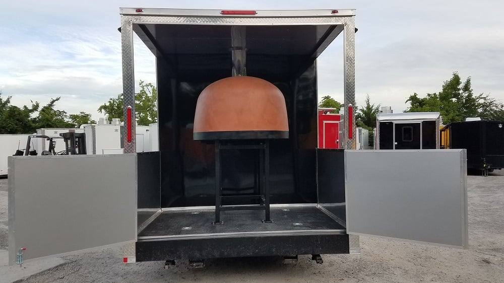 8.5' x 30' Black Goose Neck Concession BBQ Food Trailer With Appliances