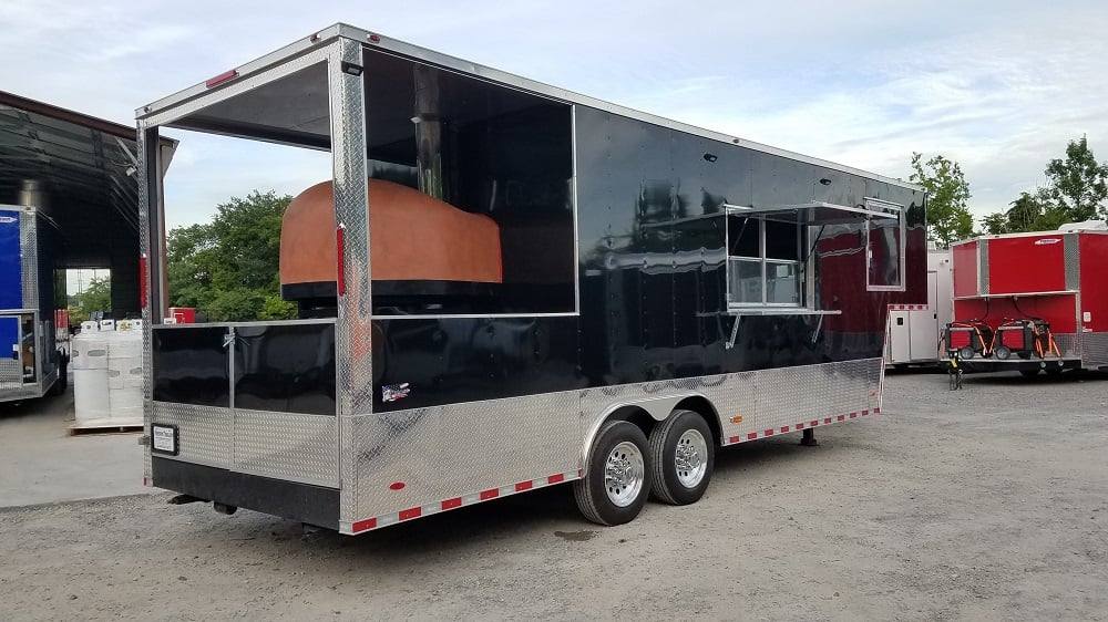 8.5' x 30' Black Goose Neck Concession BBQ Food Trailer With Appliances