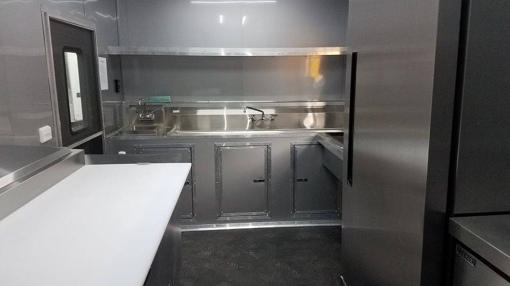 8.5' x 30' Black Goose Neck Concession BBQ Food Trailer With Appliances