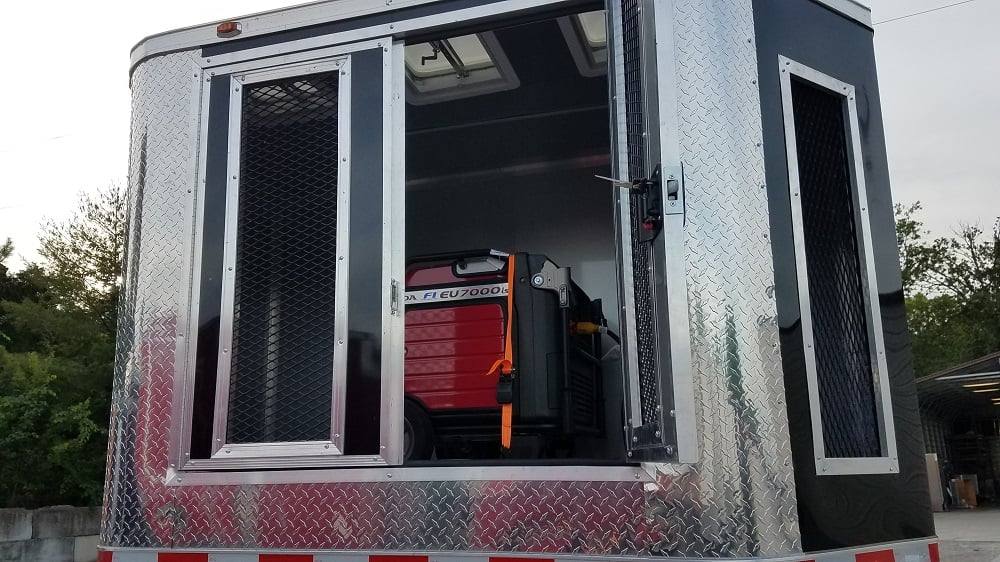8.5' x 30' Black Goose Neck Concession BBQ Food Trailer With Appliances