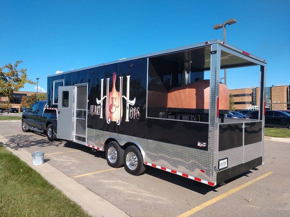 8.5' x 30' Black Goose Neck Concession BBQ Food Trailer With Appliances