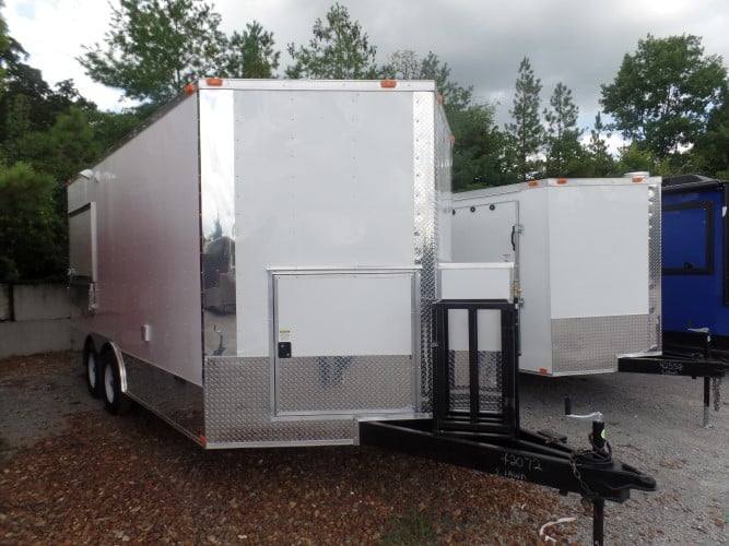 88-8.5-x-16-concession-bbq-food-trailer-white-event-catering-16.jpg 8.5' x 16' Concession BBQ Food Trailer White Event Catering
