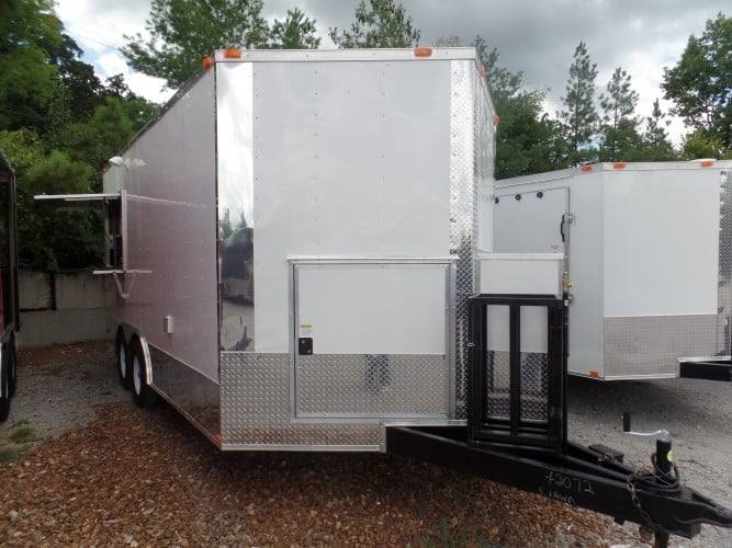 88-8.5-x-16-concession-bbq-food-trailer-white-event-catering-18.jpg 8.5' x 16' Concession BBQ Food Trailer White Event Catering