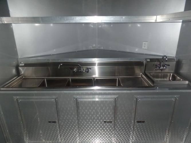 88-8.5-x-16-concession-bbq-food-trailer-white-event-catering-3.jpg 8.5' x 16' Concession BBQ Food Trailer White Event Catering