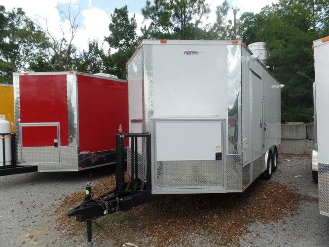 88-8.5-x-16-concession-bbq-food-trailer-white-event-catering-8.jpg 8.5' x 16' Concession BBQ Food Trailer White Event Catering