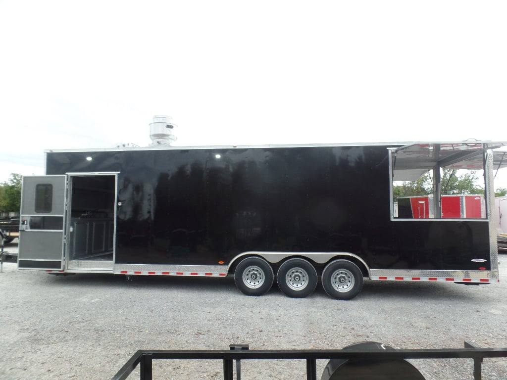 880-8.5-x-30-black-pizza-concession-food-trailer-25.jpg 8.5' x 30' Black Pizza Concession Food Trailer