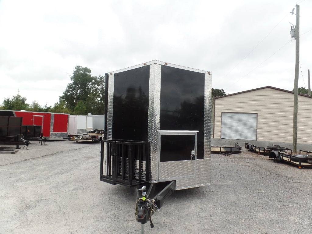 880-8.5-x-30-black-pizza-concession-food-trailer-5.jpg 8.5' x 30' Black Pizza Concession Food Trailer