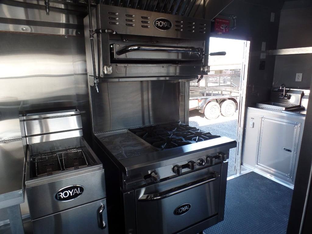 881-8.5-x-30-black-pizza-concession-trailer-with-appliances-13.jpg 8.5' x 30' Black Pizza Concession Trailer With Appliances
