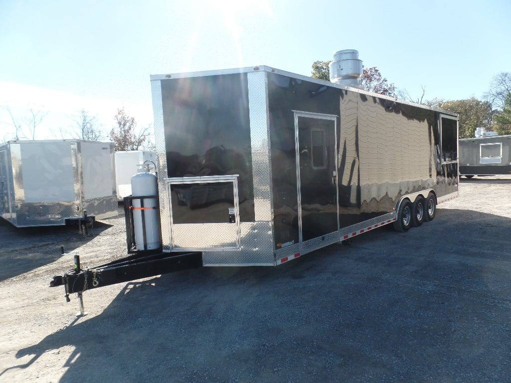 881-8.5-x-30-black-pizza-concession-trailer-with-appliances-16.jpg 8.5' x 30' Black Pizza Concession Trailer With Appliances