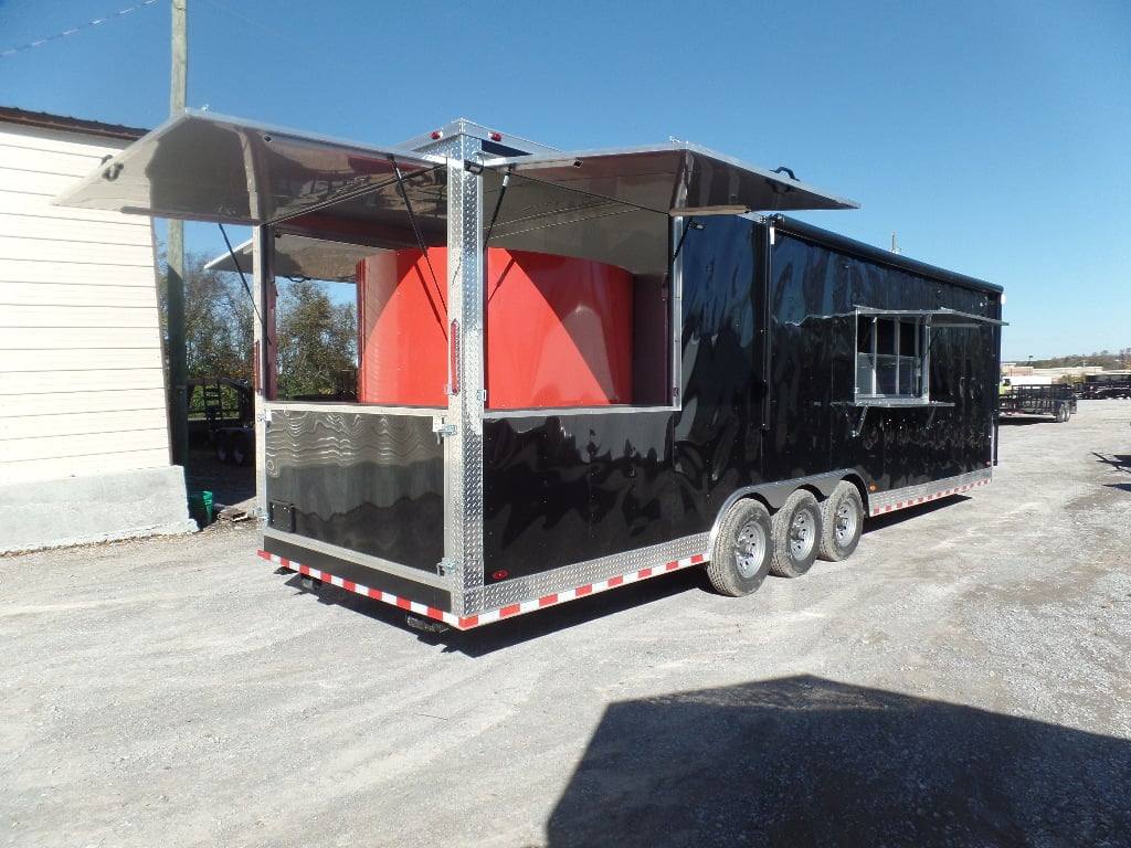 881-8.5-x-30-black-pizza-concession-trailer-with-appliances-22.jpg 8.5' x 30' Black Pizza Concession Trailer With Appliances