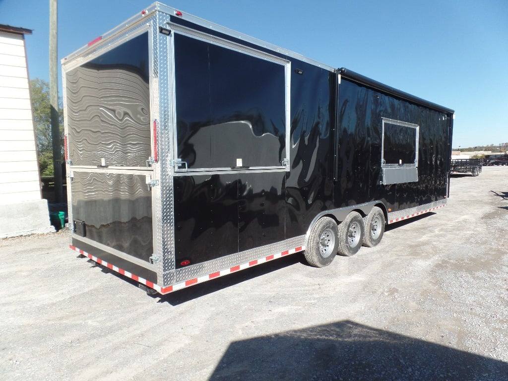 881-8.5-x-30-black-pizza-concession-trailer-with-appliances-24.jpg 8.5' x 30' Black Pizza Concession Trailer With Appliances