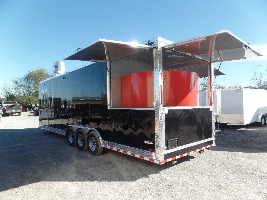 881-8.5-x-30-black-pizza-concession-trailer-with-appliances-6.jpg 8.5' x 30' Black Pizza Concession Trailer With Appliances