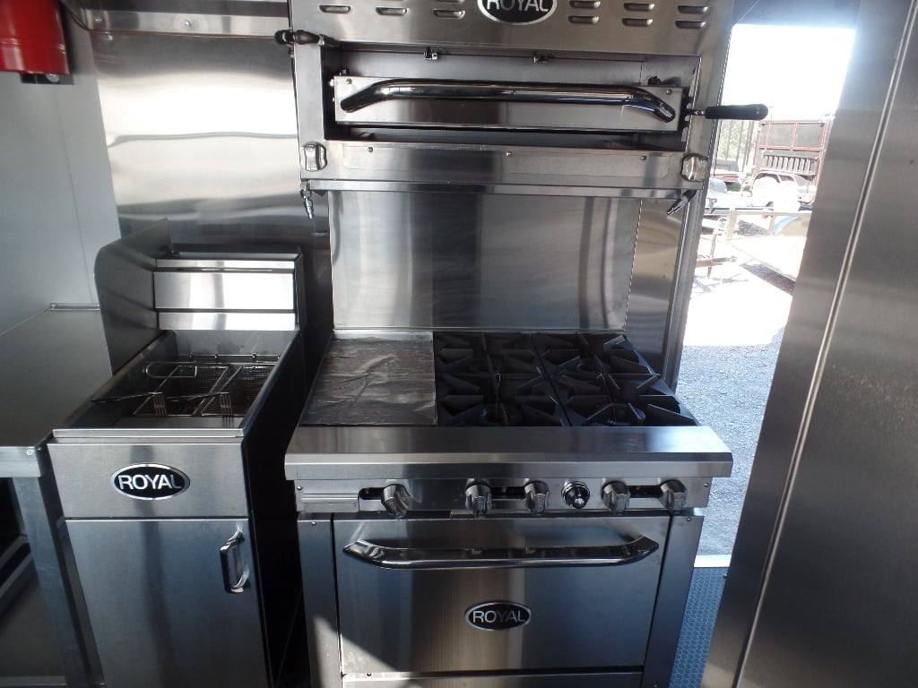 881-8.5-x-30-black-pizza-concession-trailer-with-appliances-8.jpg 8.5' x 30' Black Pizza Concession Trailer With Appliances