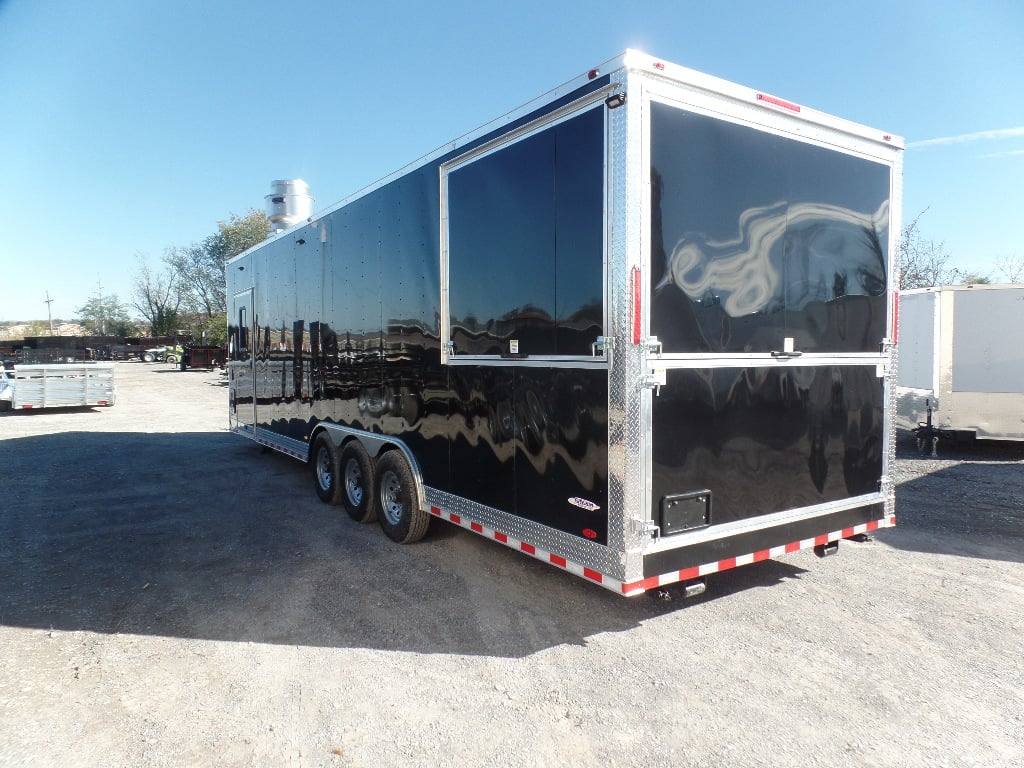 881-8.5-x-30-black-pizza-concession-trailer-with-appliances-9.jpg 8.5' x 30' Black Pizza Concession Trailer With Appliances