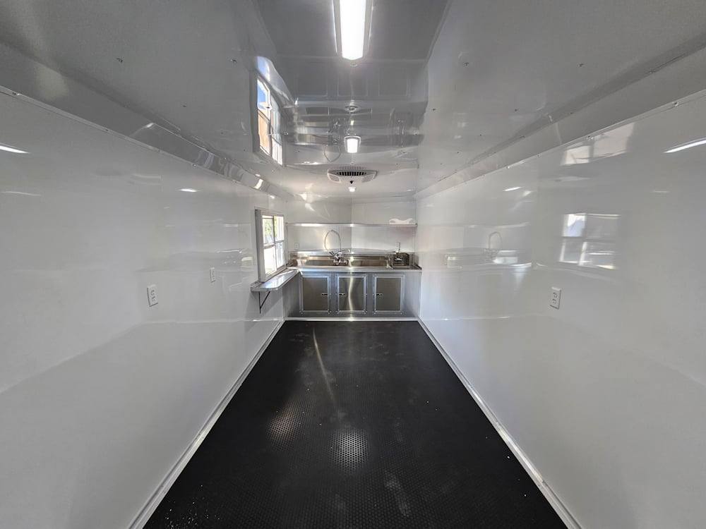 8.5' X 30' Charcoal Grey Concession Food Event Catering Trailer