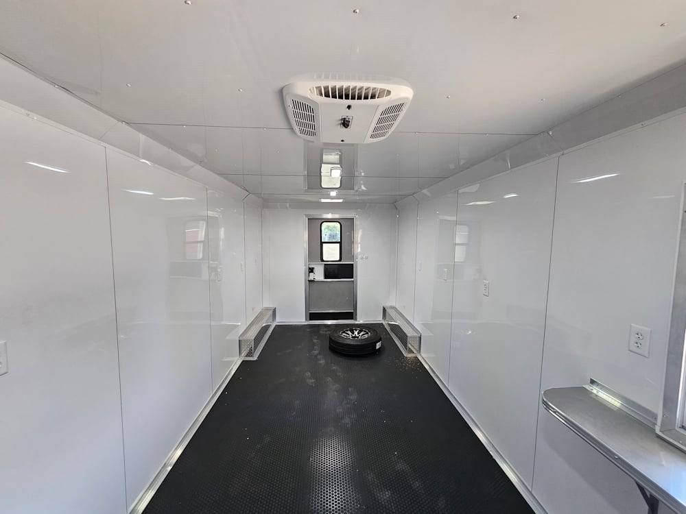 8.5' X 30' Charcoal Grey Concession Food Event Catering Trailer