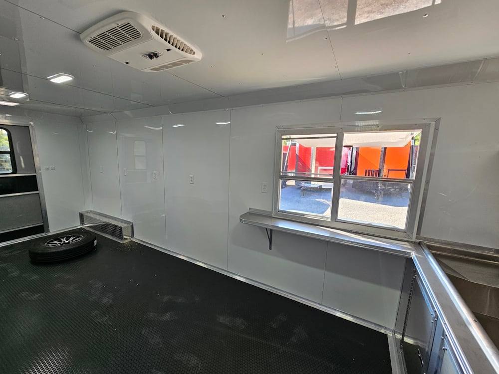 8.5' X 30' Charcoal Grey Concession Food Event Catering Trailer