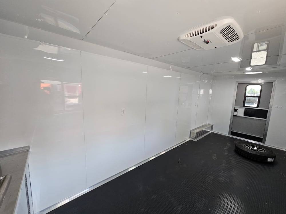 8.5' X 30' Charcoal Grey Concession Food Event Catering Trailer