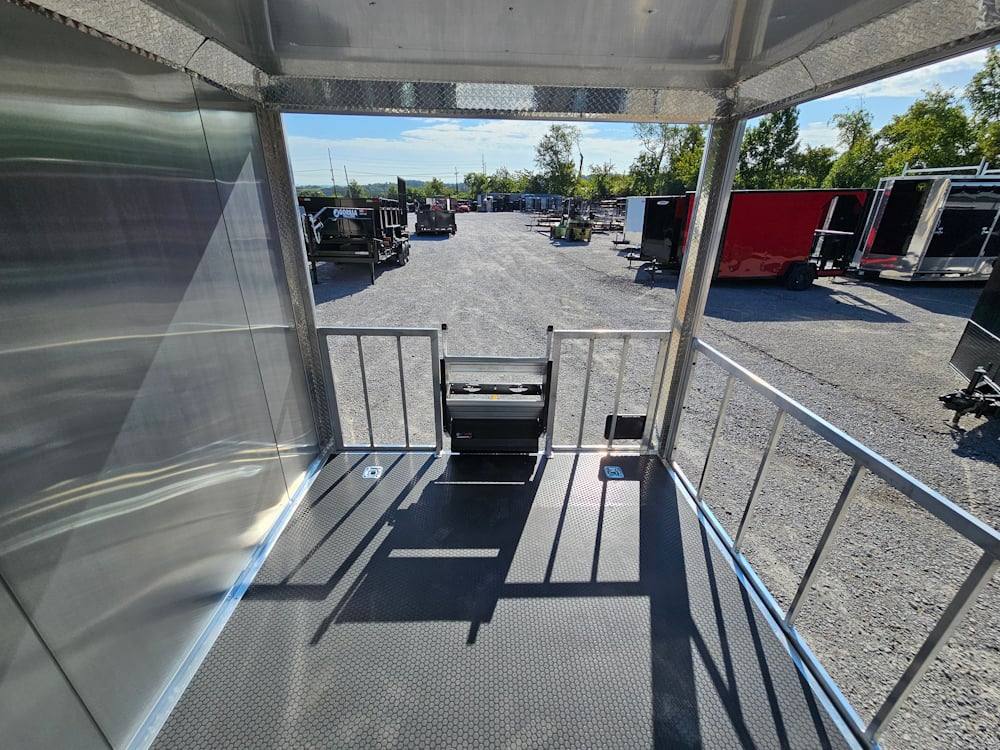 8.5' X 30' Charcoal Grey Concession Food Event Catering Trailer