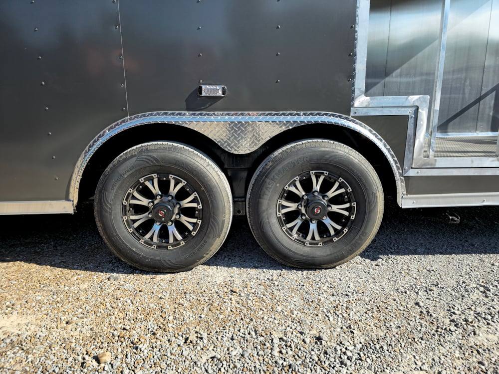 8.5' X 30' Charcoal Grey Concession Food Event Catering Trailer