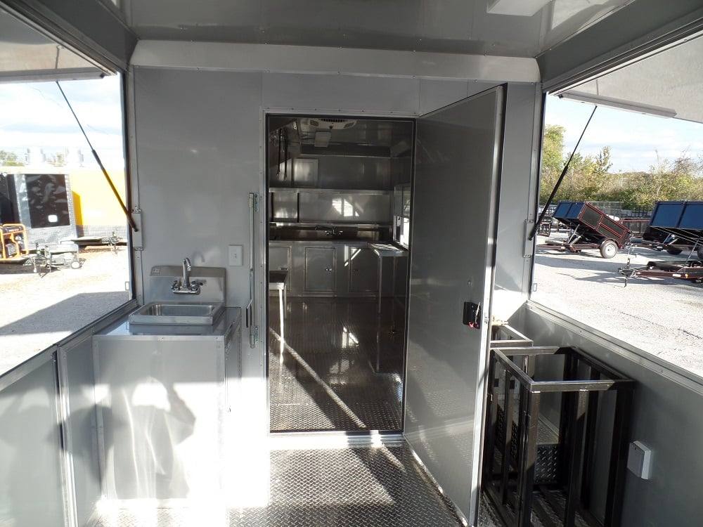 885-8.5-x-30-concession-bbq-food-trailer-red-event-catering-17.jpg 8.5' x 30' Concession BBQ Food Trailer Red Event Catering