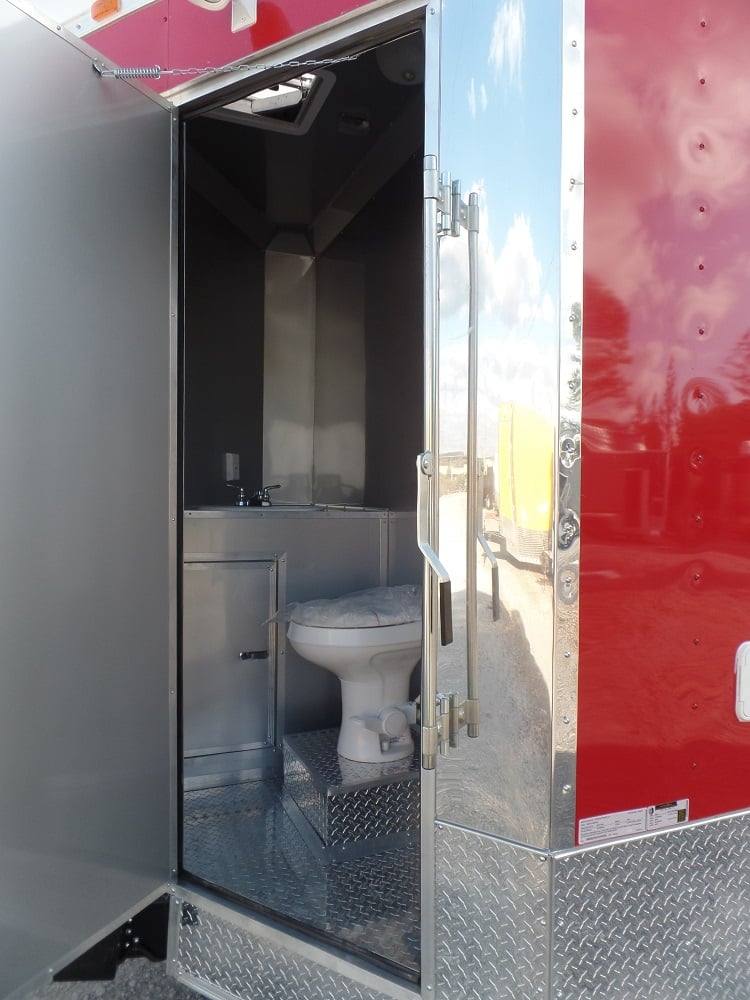 885-8.5-x-30-concession-bbq-food-trailer-red-event-catering-4.jpg 8.5' x 30' Concession BBQ Food Trailer Red Event Catering