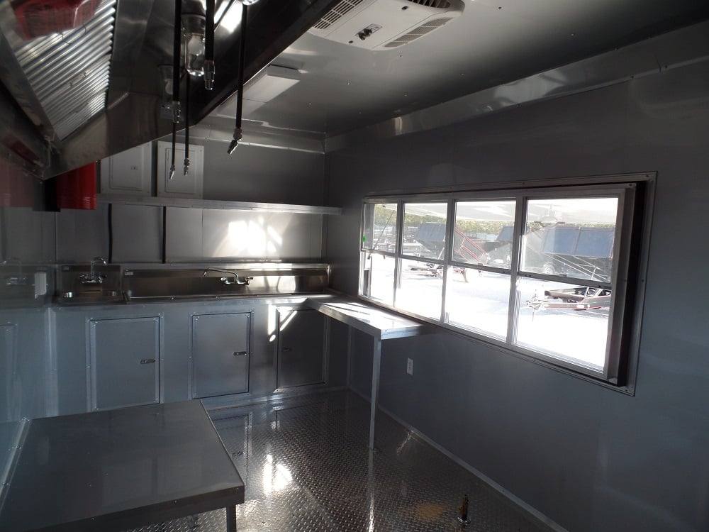 885-8.5-x-30-concession-bbq-food-trailer-red-event-catering-5.jpg 8.5' x 30' Concession BBQ Food Trailer Red Event Catering