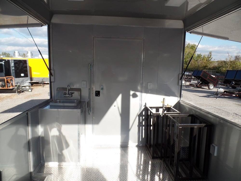 885-8.5-x-30-concession-bbq-food-trailer-red-event-catering-6.jpg 8.5' x 30' Concession BBQ Food Trailer Red Event Catering