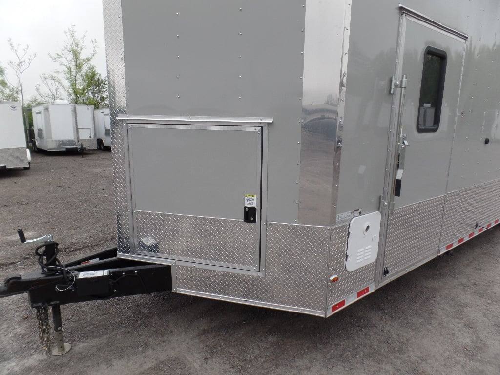 8.5' x 30' Concession Food Dove Grey Food Event Catering Trailer