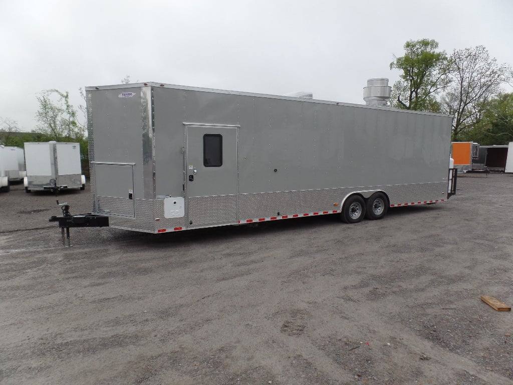 8.5' x 30' Concession Food Dove Grey Food Event Catering Trailer