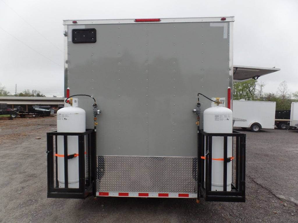 8.5' x 30' Concession Food Dove Grey Food Event Catering Trailer